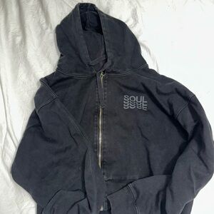 SoulCycle Black Hoodie Jacket